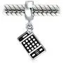 Personalize Bookkeeper Accountant Math Wiz Calculator Dangle Bead Charm For Women Oxidized .925 Sterling Silver Fits European Bracelet Personalize Bookkeeper Accountant Math Wiz Calculator Dangle Bead Charm For Women Oxidized .925 Sterling Silver Fits European Bracelet