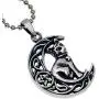 OhDeal4U Cat Jewelry Celtic Crescent Moon Star Pentacle Pentagram Magic Wiccan Wicca Pagan Witch Protection Amulet Mens Womens Pewter Pendant Charm Necklace for Men Women Girls Silver Ball Chain OhDeal4U Cat Jewelry Celtic Crescent Moon Star Pentacle Pentagram Magic Wiccan Wicca Pagan Witch Protection Amulet Mens Womens Pewter Pendant Charm Necklace for Men Women Girls Silver Ball Chain