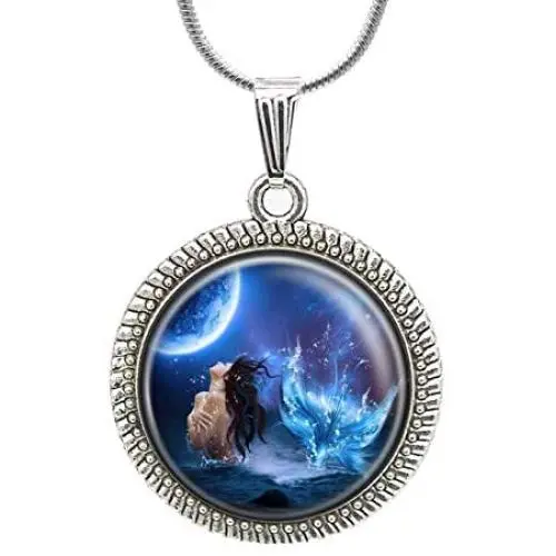Mermaid Necklace Legend Mermaid Jewelry Sea Creatures Fish Pendant Bridesmaid Charm Gifts Mermaid Necklace Legend Mermaid Jewelry Sea Creatures Fish Pendant Bridesmaid Charm Gifts