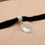 Simsly Punk Choker Necklace Black Crystal Pendant Necklaces Chain Jewelry for women and Girls Simsly Punk Choker Necklace Black Crystal Pendant Necklaces Chain Jewelry for women and Girls