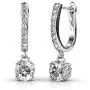 Cate & Chloe McKenzie 18k White Gold Dangling Earrings with Swarovski Crystals, Solitaire Crystal Dangle Earrings, Best Silver Drop Earrings for Women, Channel Set Drop Horseshoe Cate & Chloe McKenzie 18k White Gold Dangling Earrings with Swarovski Crystals, Solitaire Crystal Dangle Earrings, Best Silver Drop Earrings for Women, Channel Set Drop Horseshoe