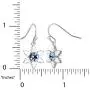 Disney Frozen 2 Fine Silver Plated Blue Crystal Snowflake Dangle Earrings Disney Frozen 2 Fine Silver Plated Blue Crystal Snowflake Dangle Earrings