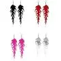 4 Pairs Acrylic Flame Dangle Earrings Set Dainty Multicolor Earrings Punk Rock Hip Hop Earrings for Women Girls Jewelry 4 Pairs Acrylic Flame Dangle Earrings Set Dainty Multicolor Earrings Punk Rock Hip Hop Earrings for Women Girls Jewelry