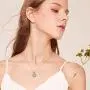 AOBOCO Sunflower Pendant Necklace for Women Sterling Silver, You Are My Sunshine Birthday Jewelry Gift for Daughter Girlfriend