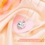 Cremation Jewelry 925 Sterling Silver Heart with Seagulls Memorial Urn Ashes Keepsake Cylinder Necklace Pendant Engraved Always in my heart