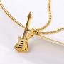 PROSTEEL Guitar Necklace in Stainless Steel, Guitar Player Gift, Guitar Jewelry, Gifts for Musicians, Guitar Charm, Music Lover Gift, Music Necklace