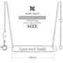 Dream & Believe Necklace - 925 Sterling Silver Bar Necklace Engraved I Can and I Will Christmas Day Jewelry Birthday Gift for Girls and Women