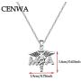 CENWA MA Medical Assistant Gift MA Caduceus Angel Necklace Medical Graduation Gift MA Student Gift