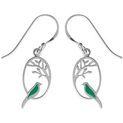 Boma Jewelry Sterling Silver Bird Earrings