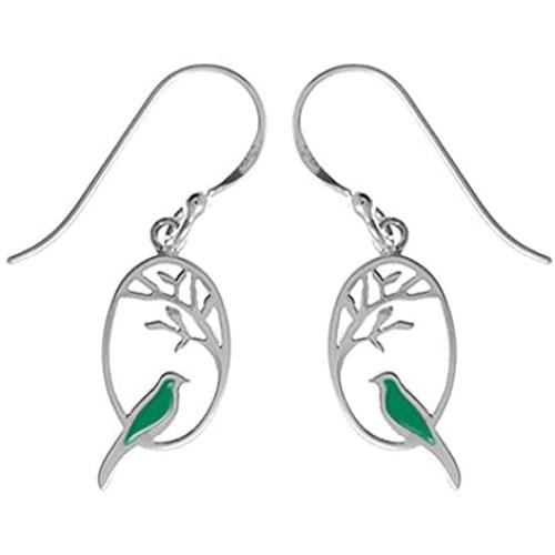 Boma Jewelry Sterling Silver Bird Earrings