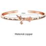 FOTAP Hummingbirds Jewelry Now She Flies with Hummingbirds Bangle Hummingbird Memorial Gift Free Bird Bangle Remembrance Jewelry