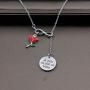 G-Ahora Tale as Old as Time Beauty and The Beast Bracelet Necklace Belle Jewelry