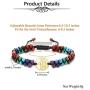 Top Plaza 7 Chakra Yoga Meditation Bracelet Reiki Healing Crystal Stone Anxiety Bracelets Double Layered Natural Gemstone Beads Bracelets for Women Girl