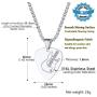 PROSTEEL Stainless Steel Guitar Pick Necklace for Men Women, Chain: 22''-24'' Adjustable, Black/18K Gold Plated, Gift for Music Lover, Come Gift Box