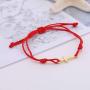 LIKGREAT Christian Cross Charm Handmade Braided Wax Cords Bracelet for Women