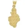 10k Gold Two tone Nugget Mens Height 34.2mm X Width 14.6mm Nugget Charm Pendant Necklace Jewelry Gifts for Men 10k Gold Two tone Nugget Mens Height 34.2mm X Width 14.6mm Nugget Charm Pendant Necklace Jewelry Gifts for Men