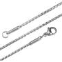 TRUSUPER 2-4 MM Stainless Steel Cable Chain Mens Womens Chain Necklace Jewelry,18-36inch