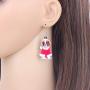 NEWEI Acrylic Cute Christmas Cavalier King Charles Spaniel Dog Earrings Dangle Drop for Women Girls Gift Charms Fashion Jewelry