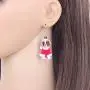 NEWEI Acrylic Cute Christmas Cavalier King Charles Spaniel Dog Earrings Dangle Drop for Women Girls Gift Charms Fashion Jewelry