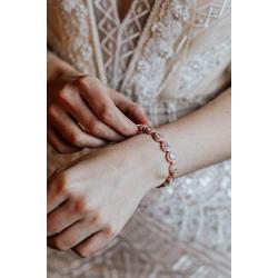 SWEETV Teardrop Wedding Bridal Bracelets for Brides, Crystal Rhinestone Cubic Zirconia Tennis Bracelets for Women Prom, Bridal Jewelry