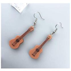 Personal Guitar Dangle Earrings Musical Instrument Earrings for Women Girls Music Lovers