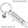 ENSIANTH Oyster Lover Keychain The World is Your Oyster,You are The Pearl Keychain Beach Gift Pearl Shell Gift Positive Thinker Gift