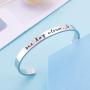 One Day Closer Bracelet Deployment Gift Military Jewelry Gifts for Wife Girlfriend Long Distance Relationship Jewelry