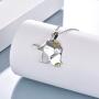VENACOLY Elephant Necklace Sterling Silver Origami Animal Necklace Elephant Jewelry Gifts for Women Men