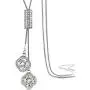 Z-Jeris Womens Crystal Flower Jewelry Tassel Pendant Long Chain Necklace Z-Jeris Womens Crystal Flower Jewelry Tassel Pendant Long Chain Necklace