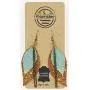 Moonster Leather Earrings for Women – Authentic Genuine Leather, One-of-a-Kind Handmade Earrings – Soft, Luxurious Leaf Earrings for Women with Subtle Gold Detailing and Beautiful Vintage Texture