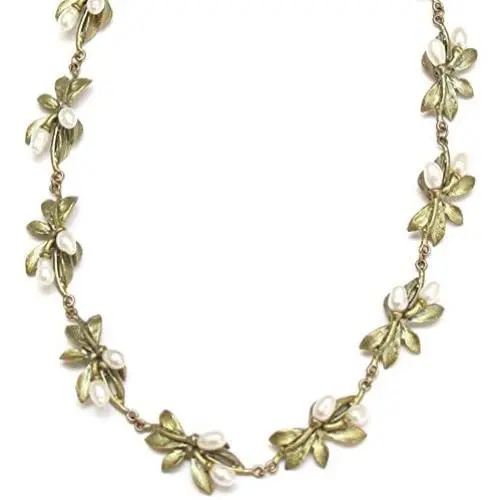 ''Orange Blossom'' Pearl Necklace By Michael Michaud for Silver Seasons ''Orange Blossom'' Pearl Necklace By Michael Michaud for Silver Seasons