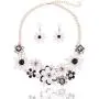 Yuhuan Flower Chunky Statement Necklace Rhinestone Costume Jewelry for Women Yuhuan Flower Chunky Statement Necklace Rhinestone Costume Jewelry for Women