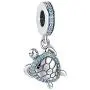 ASELFAD 925 Sterling Silver Blue Crystal Sea Turtle Pendant Charms for Bracelets ASELFAD 925 Sterling Silver Blue Crystal Sea Turtle Pendant Charms for Bracelets