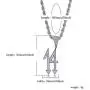 JINAO Micropave Simulated Diamond Iced Out 14 Pendant Necklace with 24 Stainless Steel Rope Chain JINAO Micropave Simulated Diamond Iced Out 14 Pendant Necklace with 24 Stainless Steel Rope Chain