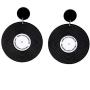 MIAIULIA Rock N Roll 1950s Womens Vinyl Record Earrings