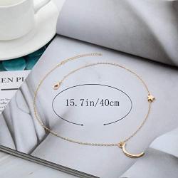 Jovono Bohe Necklace Mooon Necklace Star Pendant Necklace Chain for Women and Girls