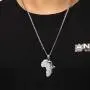 Aiyo Fashion Hip Hop Jewelry 29.5'' Long Chain Platinum 18K Gold Plated African Map Pendant Necklace for Men/Women Aiyo Fashion Hip Hop Jewelry 29.5'' Long Chain Platinum 18K Gold Plated African Map Pendant Necklace for Men/Women