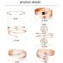 Besteel 6 Pieces Upper Arm Cuff Armband Bracelets Bangle for Women Coil Swirl Leaf Adjustable Arm Cuff Set Besteel 6 Pieces Upper Arm Cuff Armband Bracelets Bangle for Women Coil Swirl Leaf Adjustable Arm Cuff Set