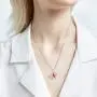 925 Sterling Silver Red Cardinal Bird Necklace Bracelet Memorial Pendant Jewelry Sympathy Gift for Women Girls Family