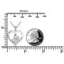 925 Sterling Silver Animal Jewelry Sea Otter Heart Pendant Necklace for Women