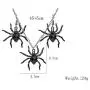 yiwushidaili Vintage Gothic Spider Earrings Necklace Set Punk Style Black Spider Insect Animal Chain Pendant Necklace Dangle Earrings Halloween Party Spider Jewelry for Men Women