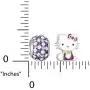 Hello Kitty Sterling Silver Crystal Charm Bead Set Hello Kitty Sterling Silver Crystal Charm Bead Set