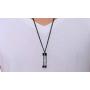 Stainless Steel Hourglass Urn Necklace Keepsake Cremation Ashes Memorial Pendant Necklace for Men,Women
