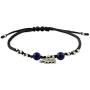 NOVICA Lapis Lazuli Adjustable Beaded Bracelet with .925 Sterling Silver Elephant Pendant, 7'', Spiritual Elephant