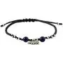 NOVICA Lapis Lazuli Adjustable Beaded Bracelet with .925 Sterling Silver Elephant Pendant, 7'', Spiritual Elephant