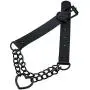 FM FM42 PU Simulated Leather Black-Tone/Silver-Tone Gothic Punk Heart Ring Cuban Curb Link Chain Adjustable Neckband Collar Choker (16 Colors) FM FM42 PU Simulated Leather Black-Tone/Silver-Tone Gothic Punk Heart Ring Cuban Curb Link Chain Adjustable Neckband Collar Choker (16 Colors)