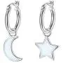 Star and Moon Friendship Earrings Created Opal Hoop Drop Dangle Earrings 925 Sterling Silver Star Moon Fans Best Christmas Birthday Gifts Star and Moon Friendship Earrings Created Opal Hoop Drop Dangle Earrings 925 Sterling Silver Star Moon Fans Best Christmas Birthday Gifts