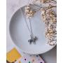 Boma Jewelry Sterling Silver Zebra Necklace, 18 Inches