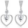 Kesaplan Double Heart Austria Crystal Drop Earrings 18K White Gold Eternal Love Heart Dangle Earrings for Women Birthday Anniversary Jewelry Gifts with Gift Box Kesaplan Double Heart Austria Crystal Drop Earrings 18K White Gold Eternal Love Heart Dangle Earrings for Women Birthday Anniversary Jewelry Gifts with Gift Box