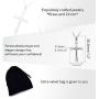 Charms Cross Pendant Necklace with Cubic Zirconia, Platinum Plated Stainless Steel Christian Jewelry for Women ZY061